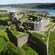 A historic stone fortress near the water